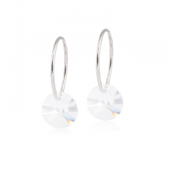 Orecchini Cerchi Pendenti Crystal C25 Blomdahl