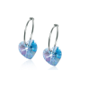Orecchini Cuori Pendenti Acquamarine C9 Blomdahl