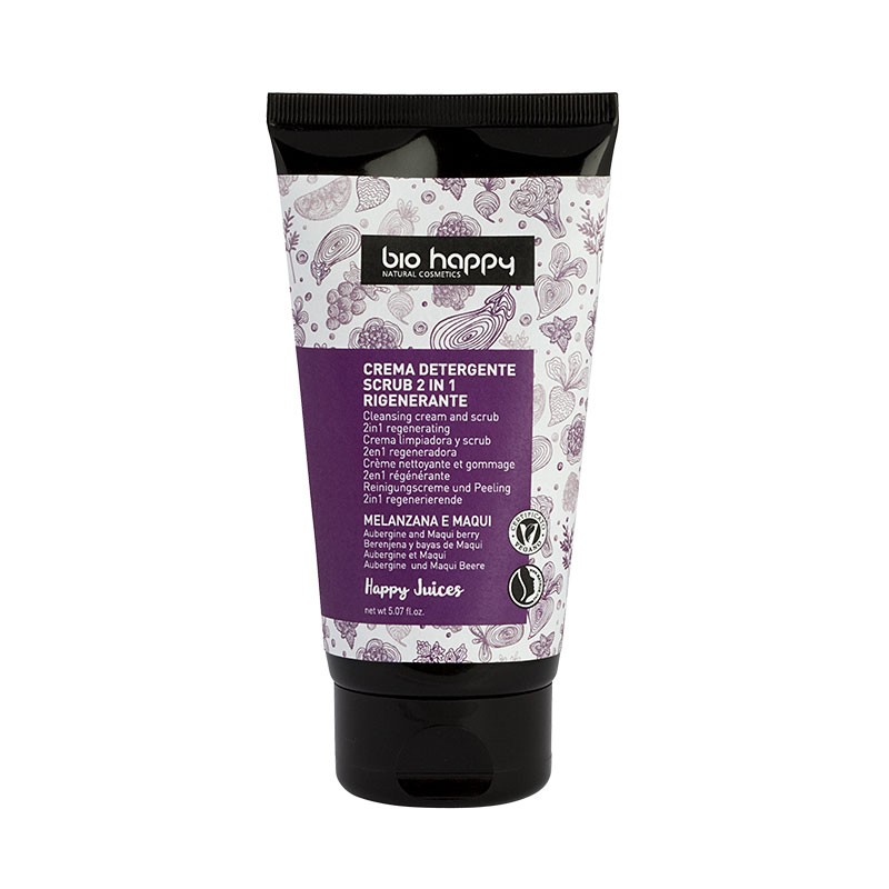 Crema Detergente Scrub 2 in 1 Rigenerante Bio Happy
