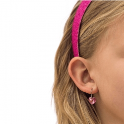 Orecchini Cuori Pendenti  Rosa C8 Blomdahl