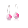 Orecchini Cerchio con Pendente  Rosa C26 Blomdahl