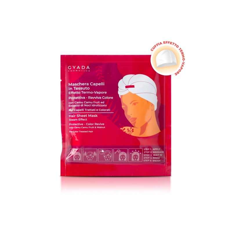 Maschera Capelli In Tessuto Protettiva Ravviva Colore Gyada Maschera Capelli In Tessuto Protettiva Ravviva Colore Gyada