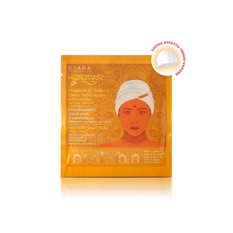 Hyalurvedic Impacco Ayurvedico in Tessuto Riflessante Gold Hair Hyalurvedic Impacco Ayurvedico in Tessuto Riflessante Gold Hair