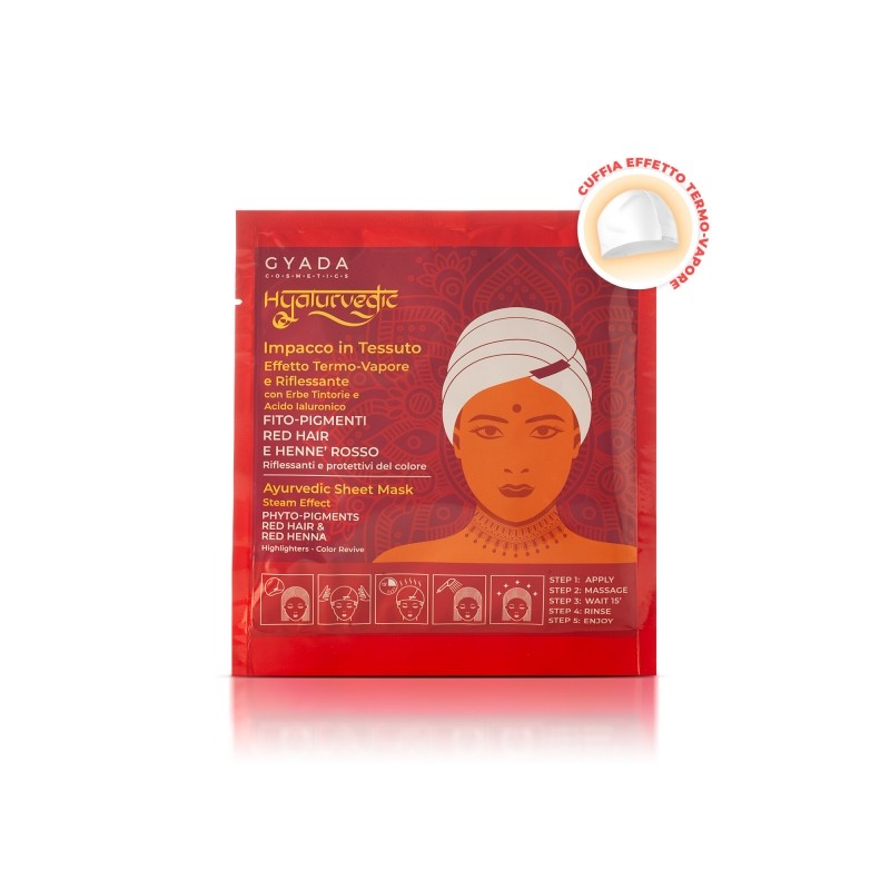 Hyalurvedic Impacco Ayurvedico in tessuto Riflessante Red Hair Gyada Hyalurvedic Impacco Ayurvedico in tessuto Riflessante Red Hair Gyada