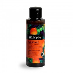 Olio solare corpo e capelli mango e carota nera Bio Happy