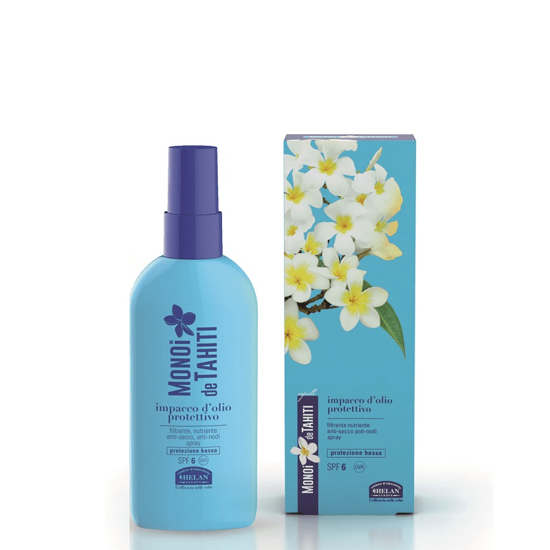 Impacco d'Olio Protettivo SPF6 Monoï de Tahiti Helan Impacco d'Olio Protettivo SPF6 Monoï de Tahiti Helan