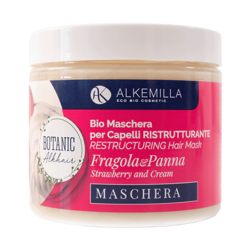 Maschera Capelli Ristrutturante Panna e Fragola Alkemilla Maschera Capelli Ristrutturante Panna e Fragola Alkemilla