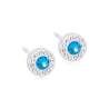 Orecchini Halo Crystal - Blu D32 Blomdahl