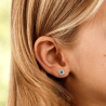 Orecchini Halo Crystal - Blu D32 Blomdahl