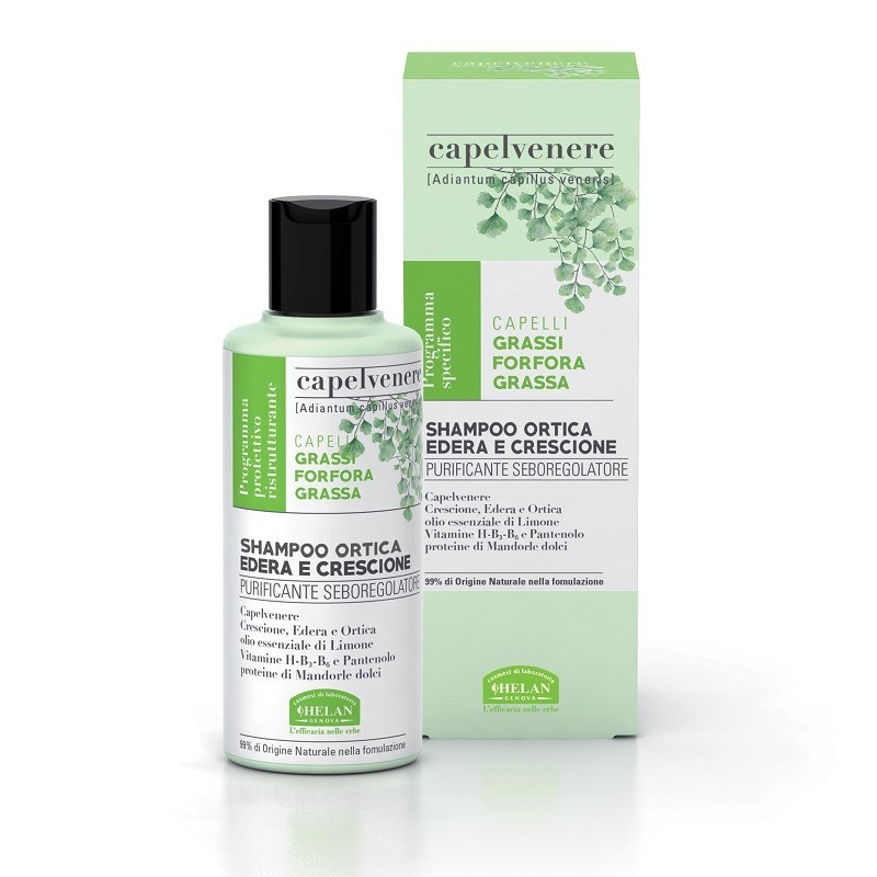 Shampoo Ortica Edera e Crescione Capelvenere Helan