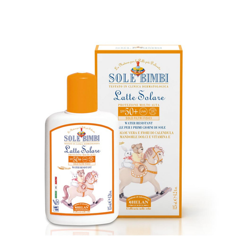 Latte solare SPF50+ Linea Bimbi Helan Latte solare SPF50+ Linea Bimbi Helan