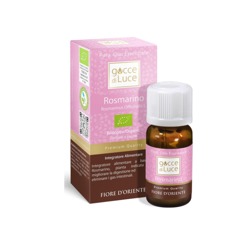 Olio essenziale di rosmarino Gocce di Luce Olio essenziale di rosmarino Gocce di Luce