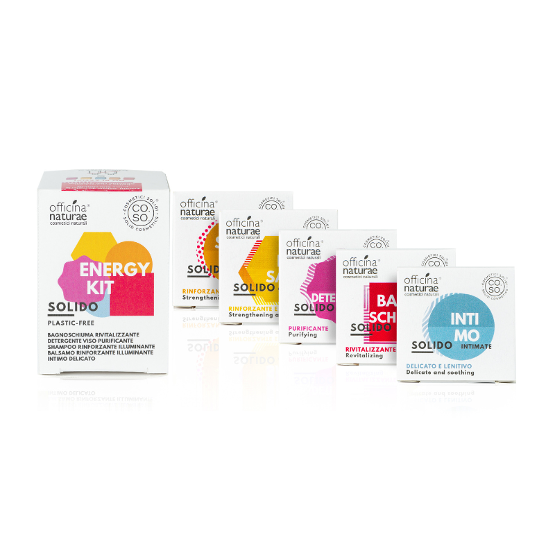 Kit Cosmetici Solidi Energy mini CO.SO Officina Naturae Kit Cosmetici Solidi Energy mini CO.SO Officina Naturae