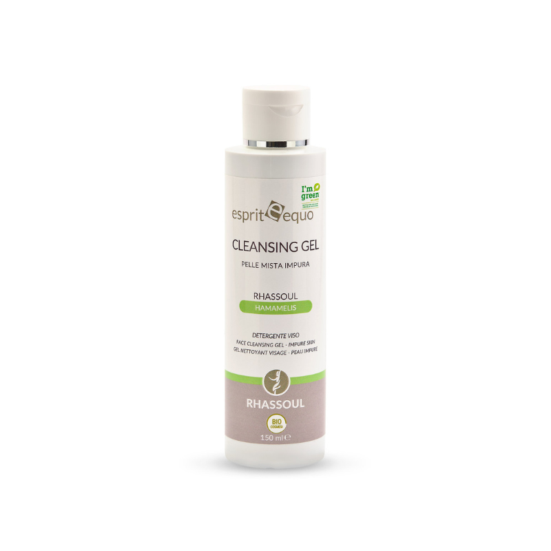 Gel Detergente Viso pelle mista Rhassoul Cleansing Esprit Equo Gel Detergente Viso pelle mista Rhassoul Cleansing Esprit Equo