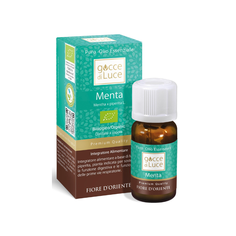 Olio essenziale di Menta Piperita Gocce di Luce Olio essenziale di Menta Piperita Gocce di Luce
