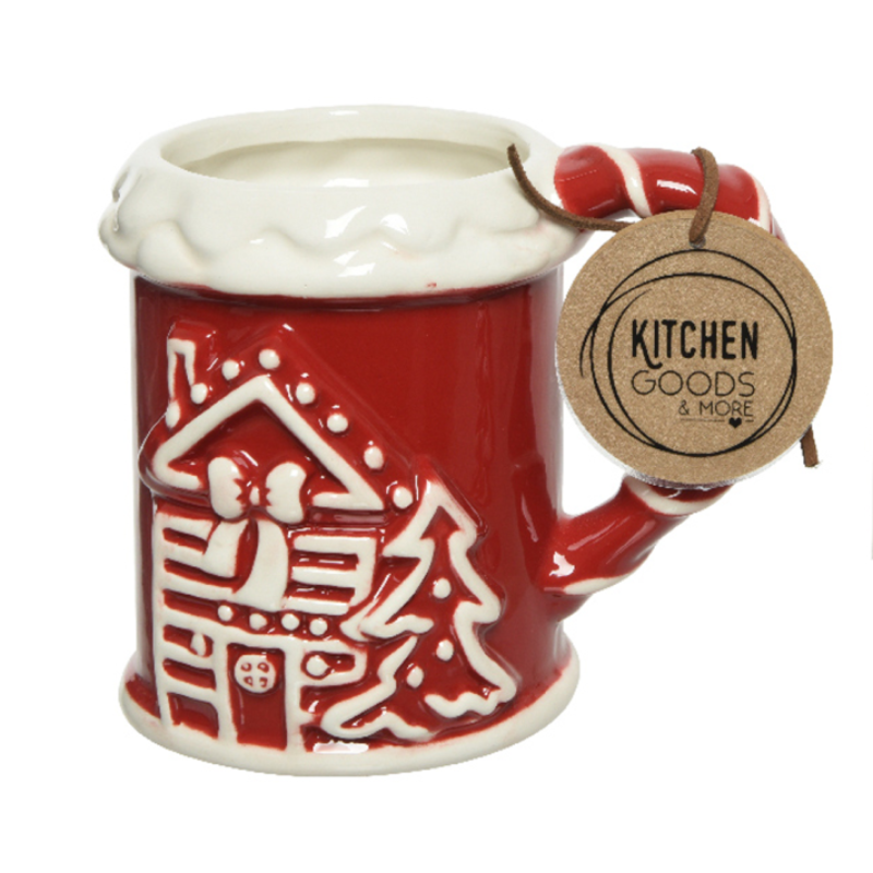 Tazza in dolomite rossa e bianca  Kitchen goods&more