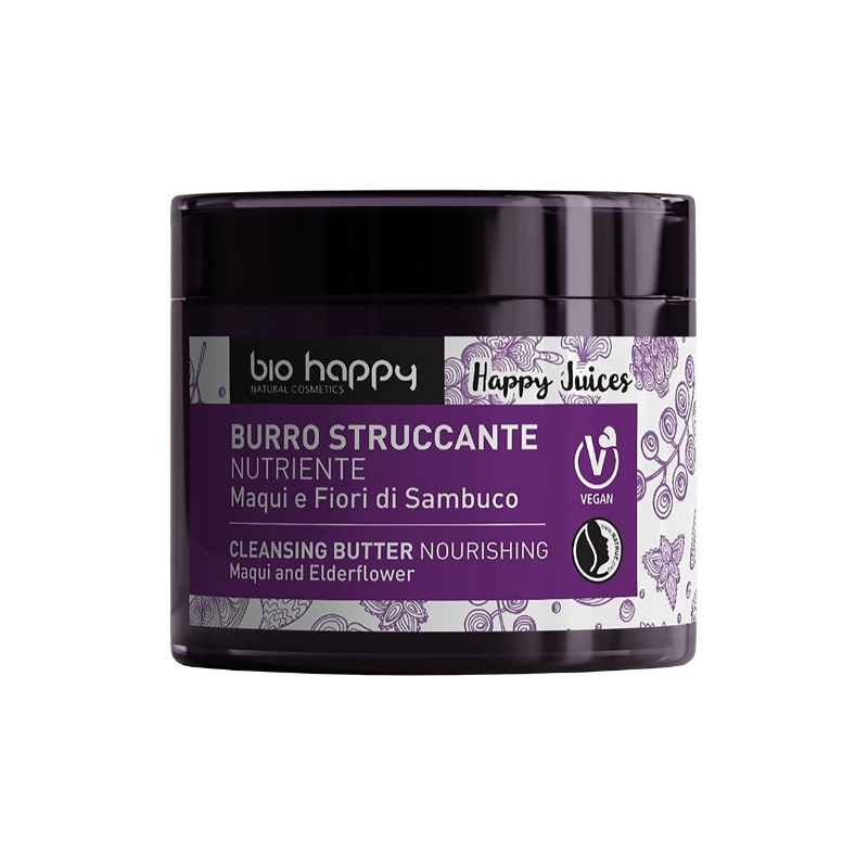 Burro struccante maqui e fiori di sambuco Bio Happy Burro struccante maqui e fiori di sambuco Bio Happy