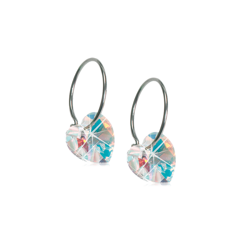 Orecchini Cuori pendenti Crystal C7 Blomdahl Orecchini Cuori pendenti Crystal C7 Blomdahl