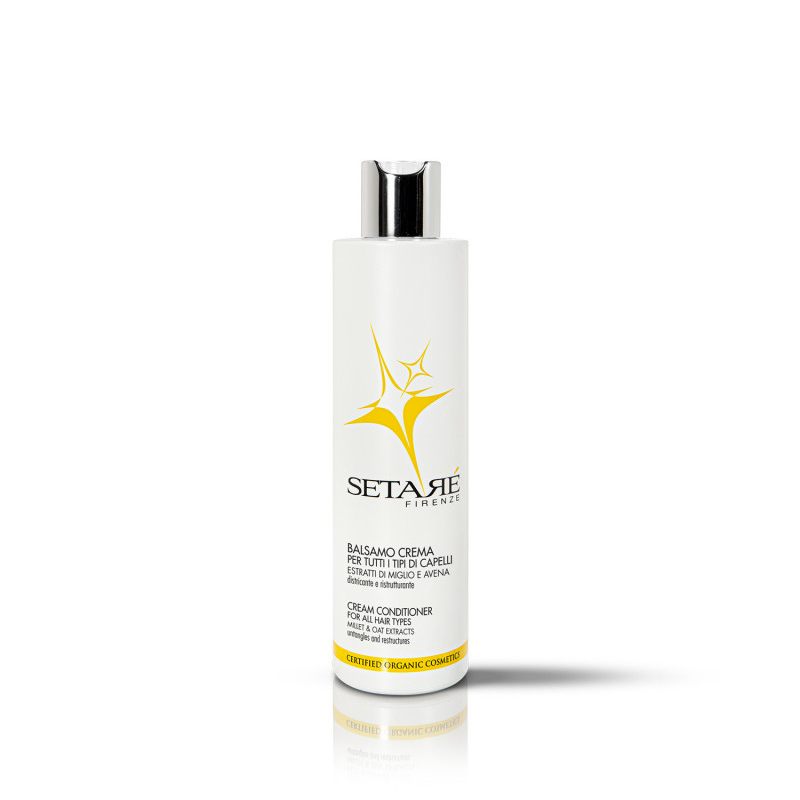 Balsamo Crema Bio per Tutti i Tipi di Capelli Setarè Balsamo Crema Bio per Tutti i Tipi di Capelli Setarè
