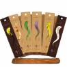 Set regalo incensi naturali fatti a mano con porta incenso in legno e fragranze assortite