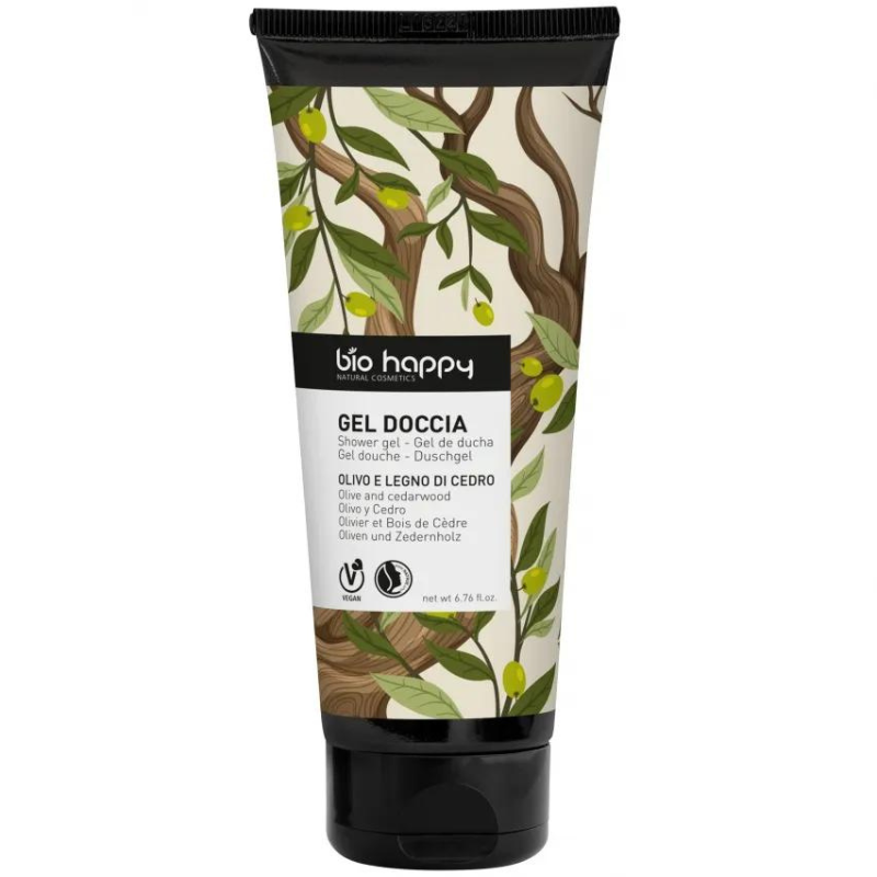 Gel Doccia Olivo e Legno di Cedro Bio Happy Gel Doccia Olivo e Legno di Cedro Bio Happy