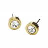Orecchini Bottone Dorato/Crystal  I2 Blomdahl