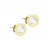 Orecchini Bottone Dorato/Crystal  I2 Blomdahl