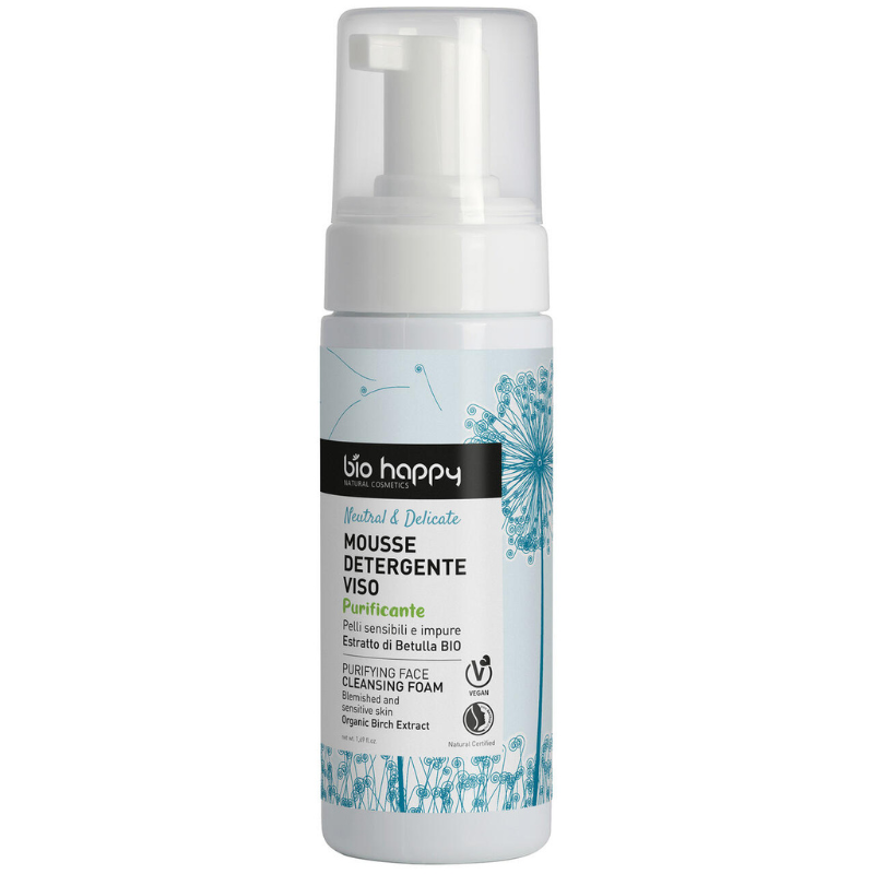 Mousse detergente viso purificante Bio happy Mousse detergente viso purificante Bio happy