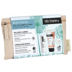 Set cura labbra e mani Neutral & delicate Bio Happy