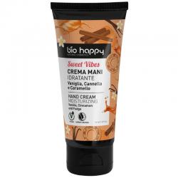 Crema mani vaniglia cannella e caramello Bio Happy