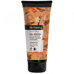Gel doccia vaniglia, cannella e caramello Bio Happy