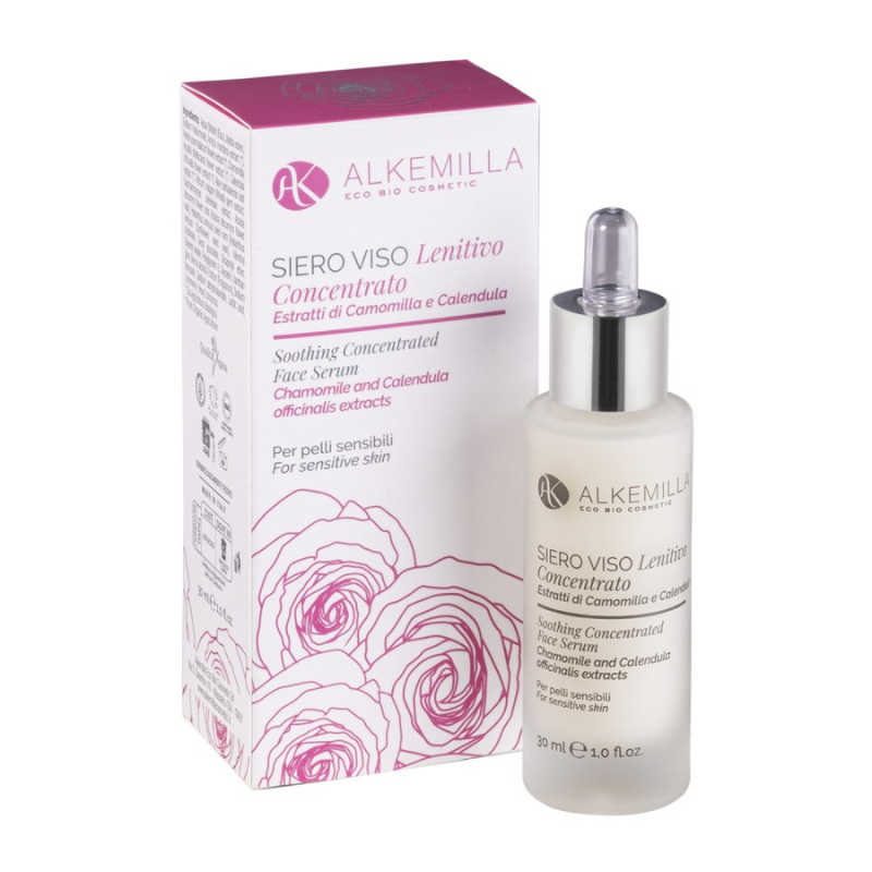 Siero viso concentrato lenitivo per pelli delicate Alkemilla