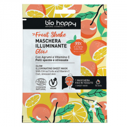 Maschera in tessuto illuminante Bio Happy