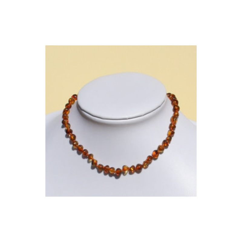 Collana Ambra Rounded Cognac Alma Briosa