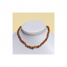 Collana Ambra Rounded Cognac Alma Briosa