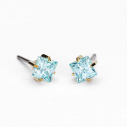 Orecchino Tiffany Edge Acquamarina D49 Blomdahl