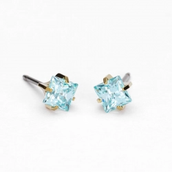 Orecchino Tiffany Edge Acquamarina D49 Blomdahl