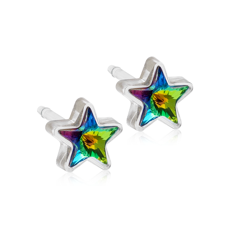 Orecchini Stella Verde B46 Crystal Blomdahl Orecchini Stella Verde B46 Crystal Blomdahl