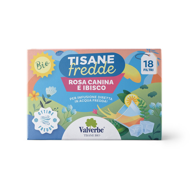Tisane fredde Rosa canina e Ibisco Valverbe