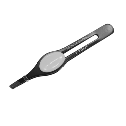 Pinzetta Sopracciglia in Metallo con Impugnatura Gommata