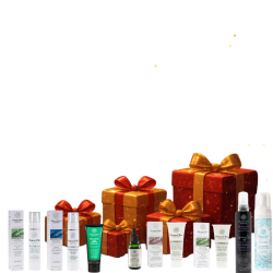 Set regalo Domus Olea Toscana con confezione omaggio e prodotti skincare biologici