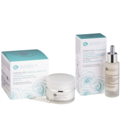 Set cura pelle acneica Alkemilla crema viso antiacne e siero sebonormalizzante