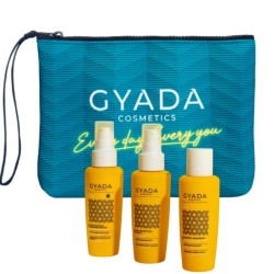 Kit capelli sole mare con shampoo doposole, olio protettivo e fluido SPF in pochette da viaggio