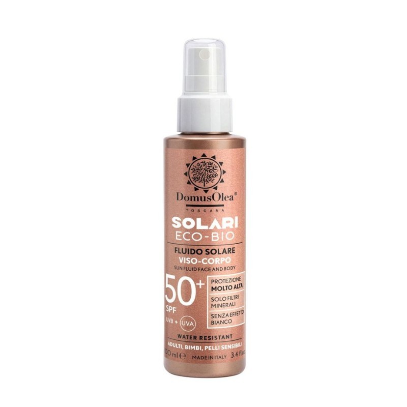 Fluido Solare SPF 50+ Minerale Viso Corpo Domus Olea Toscana
