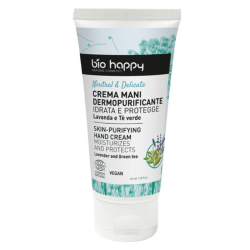 Crema mani dermopurificante Lavanda e tè verde Bio Happy Neutral & Delicate