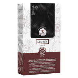 Tinta capelli Lucens Umbria Senza ammoniaca tonalità 1.0 Nero